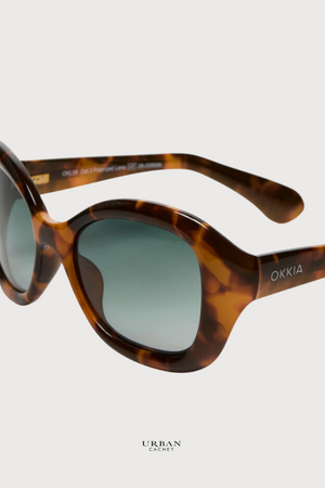 OKKIA Procida Sunglasses in Havana/Green