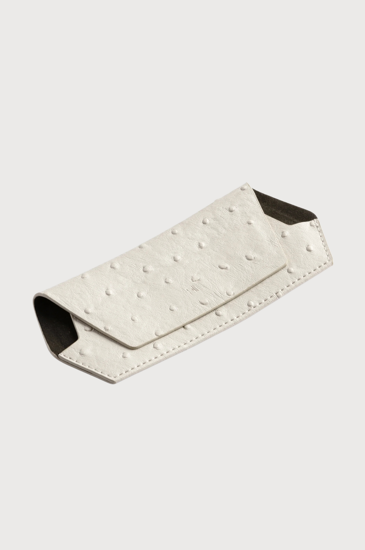 FOX and LEO Slimline Glasses Case in Ostrich Stone