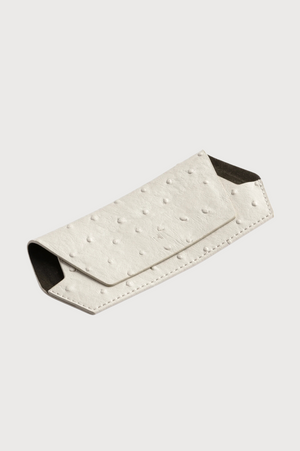 FOX and LEO Slimline Glasses Case in Ostrich Stone