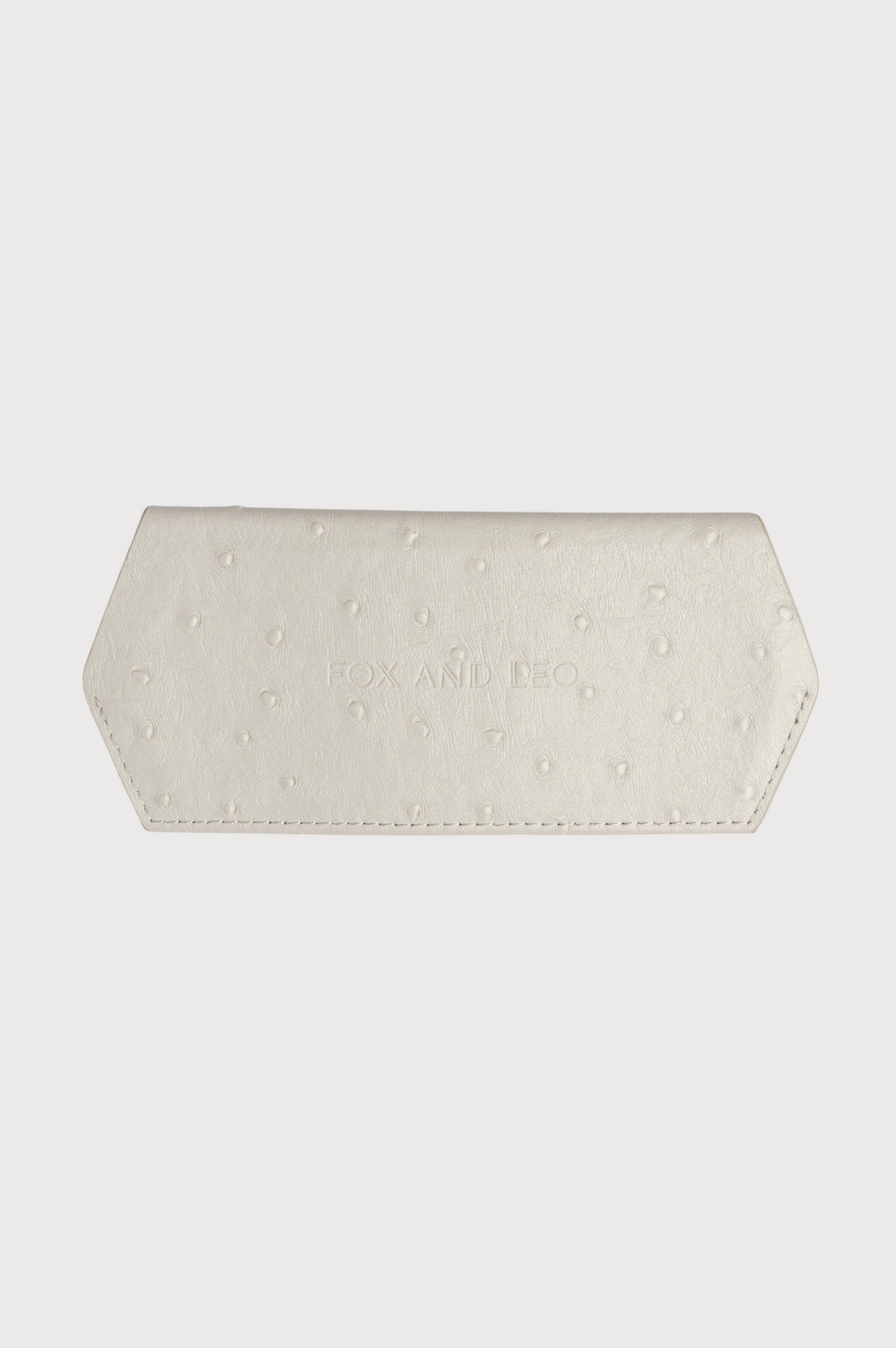 FOX and LEO Slimline Glasses Case in Ostrich Stone