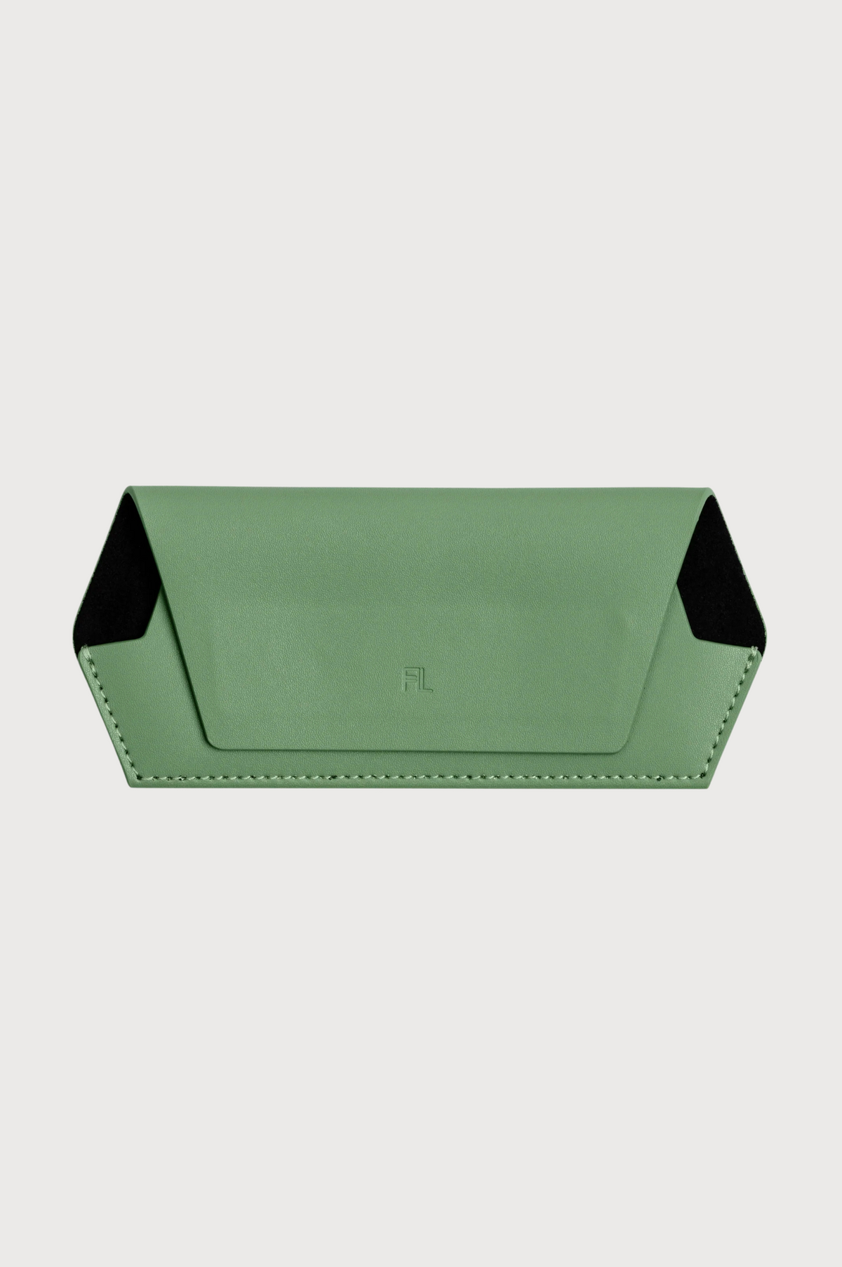 FOX and LEO Slimline Glasses Case in Sage
