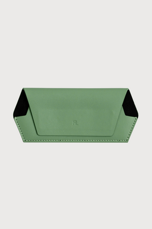 FOX and LEO Slimline Glasses Case in Sage