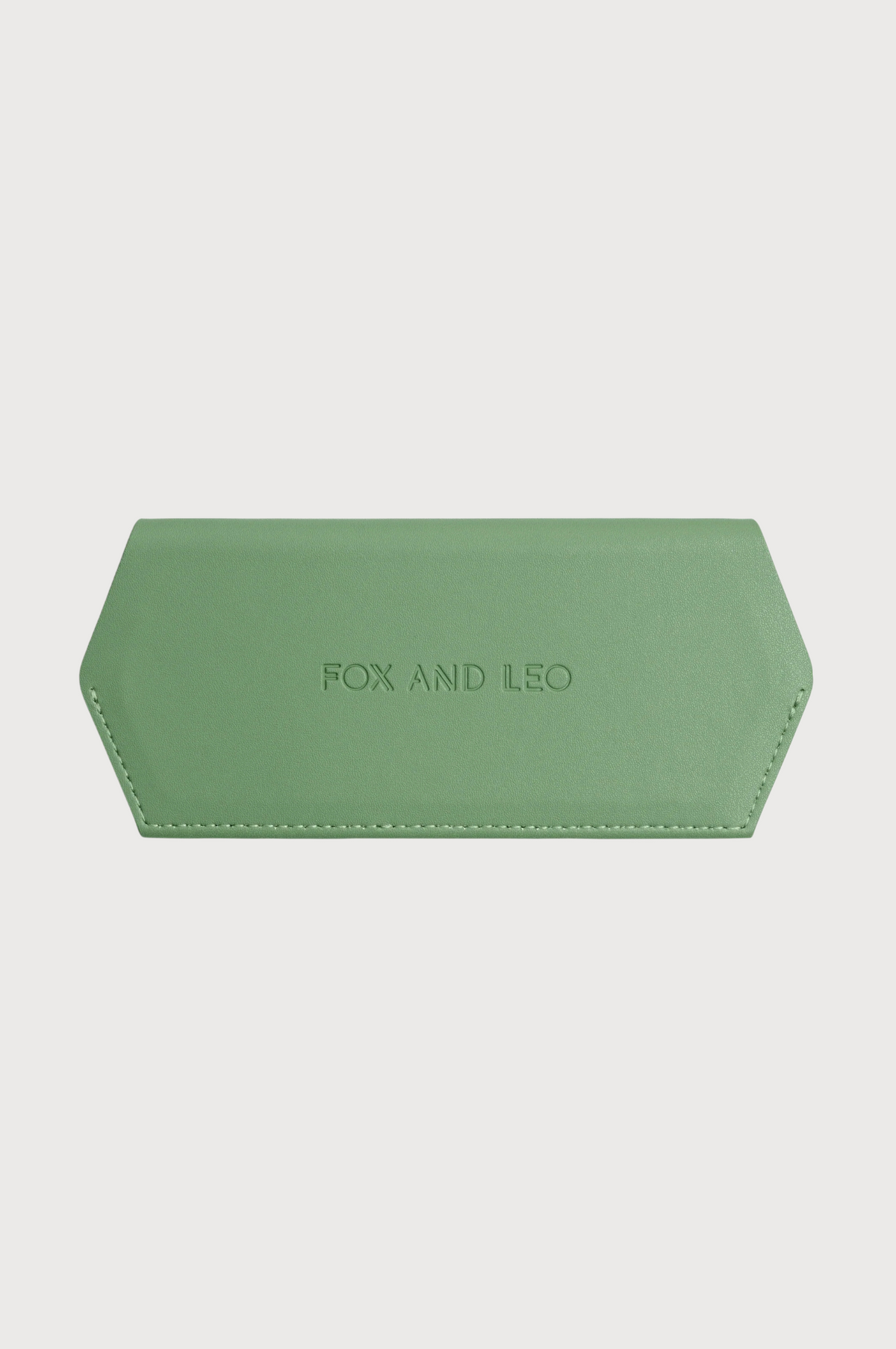 FOX and LEO Slimline Glasses Case in Sage