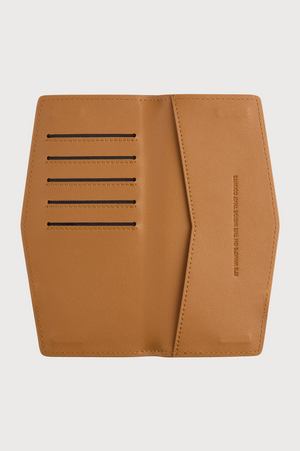 FOX and LEO Swallet Slimline Wallet in Tan