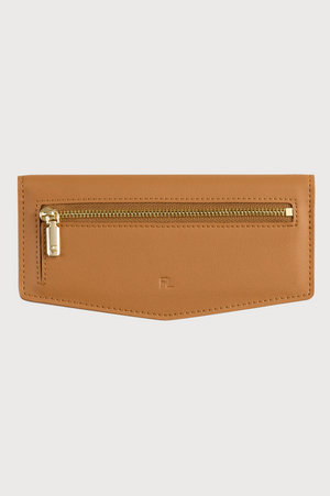 FOX and LEO Swallet Slimline Wallet in Tan