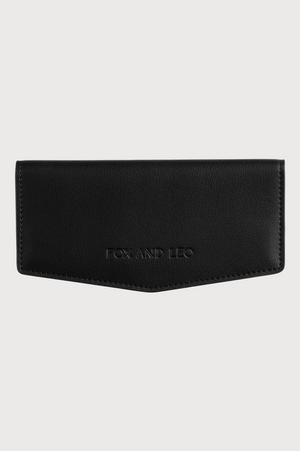 FOX and LEO Swallet Slimline Wallet in Black
