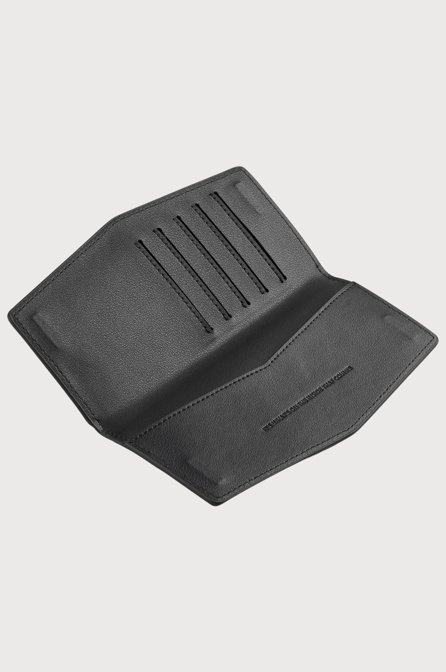 FOX and LEO Swallet Slimline Wallet in Black
