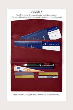 FOX and LEO The Traveller in Burgandy