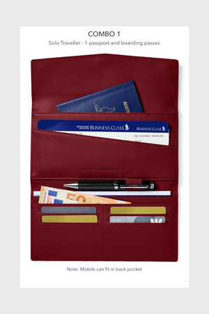 FOX and LEO The Traveller in Burgandy