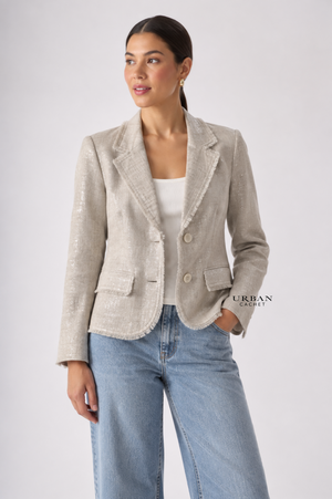 Foil Blazing The Saddles Blazer in Metallic
