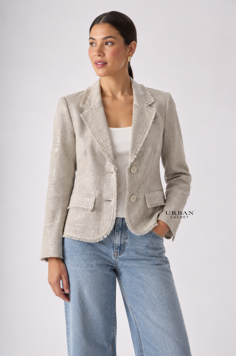 Foil Blazing The Saddles Blazer in Metallic