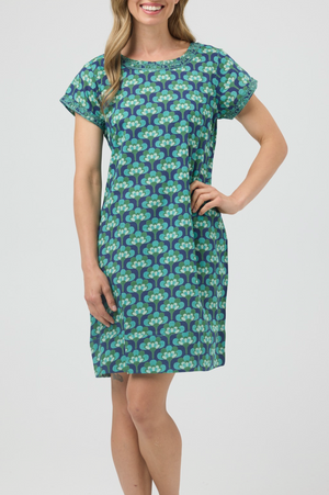 CAKE Barbara Cotton Dress in Broccoli