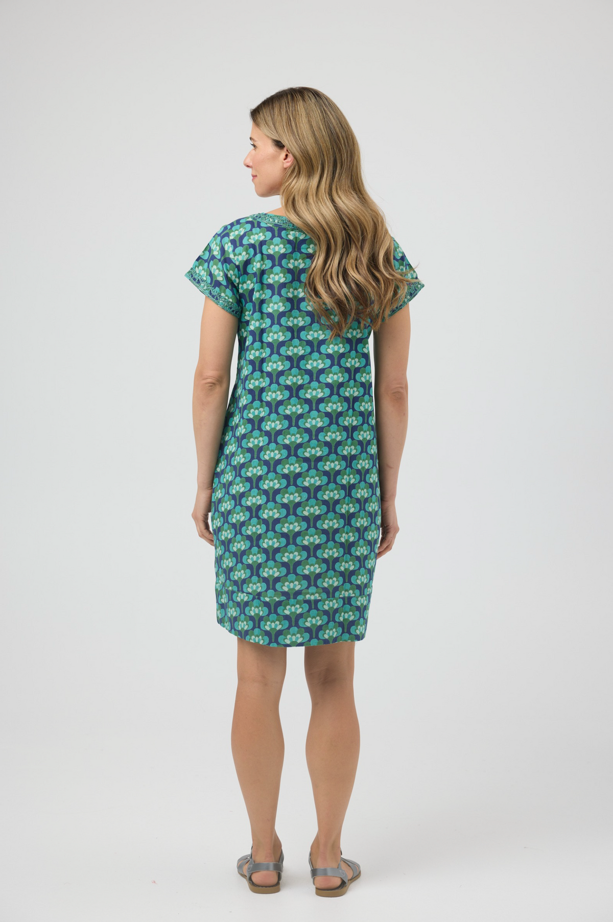 CAKE Barbara Cotton Dress in Broccoli