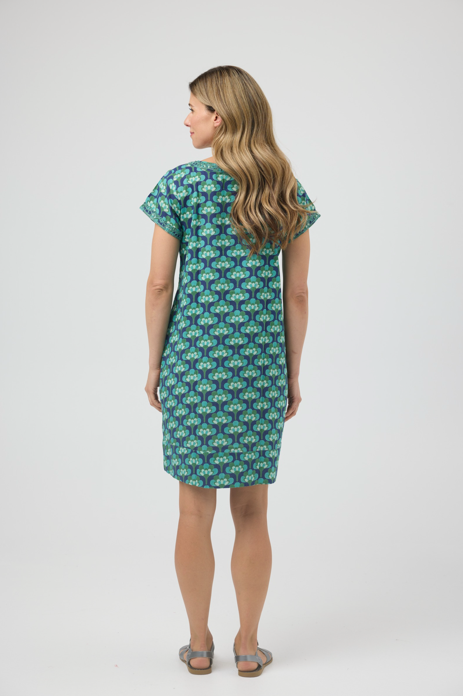 CAKE Barbara Cotton Dress in Broccoli