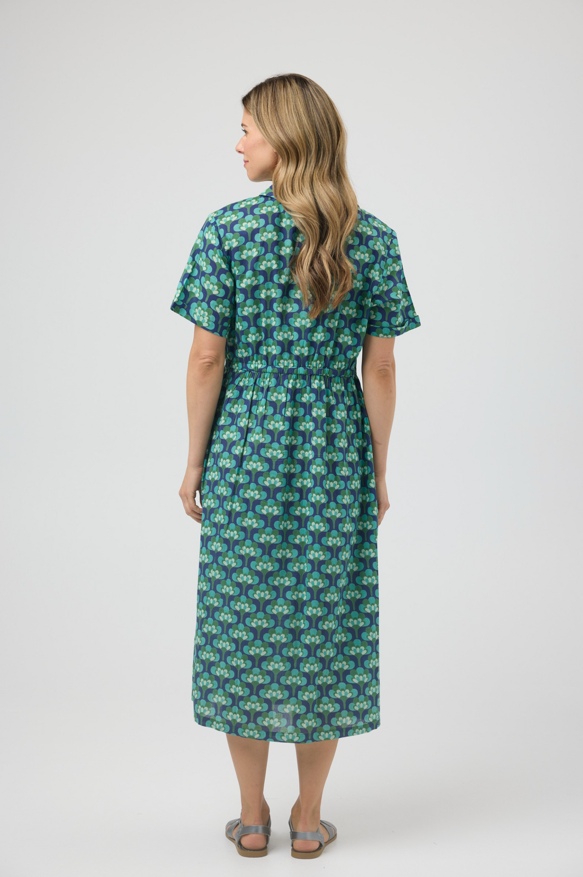 CAKE City Cotton Dress in Broccoli