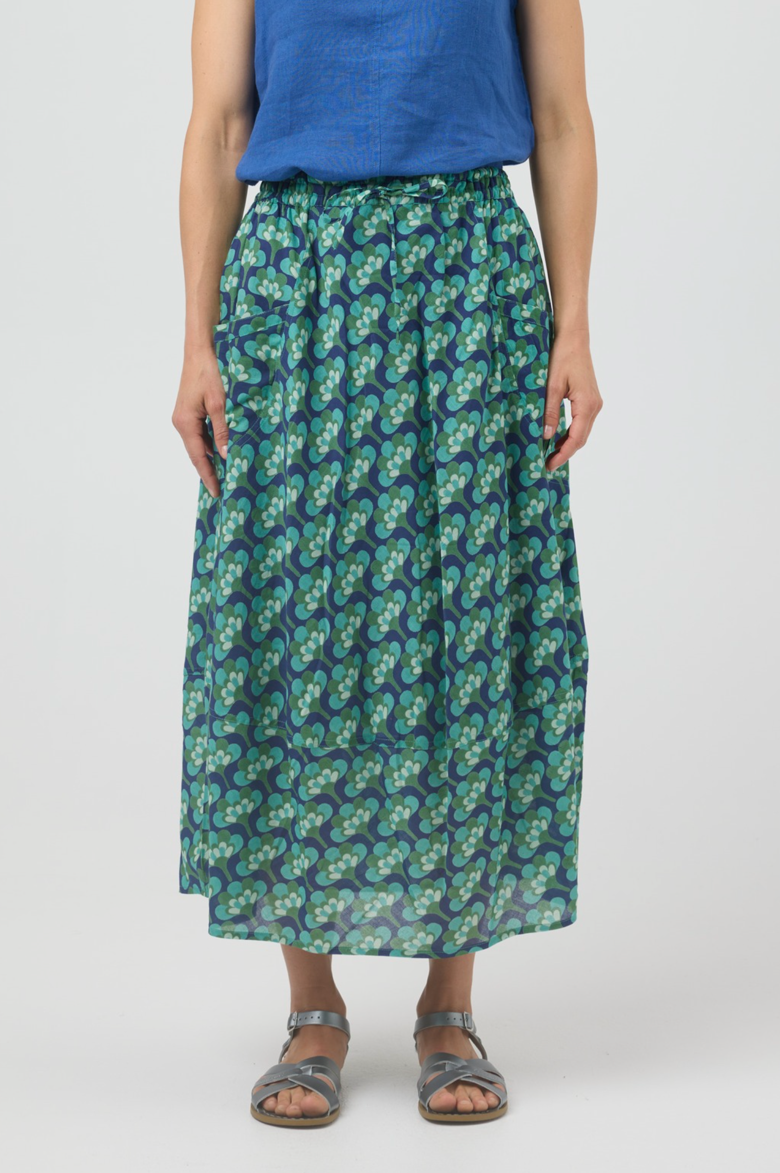 CAKE Pocket Panel Skirt in Broccoli