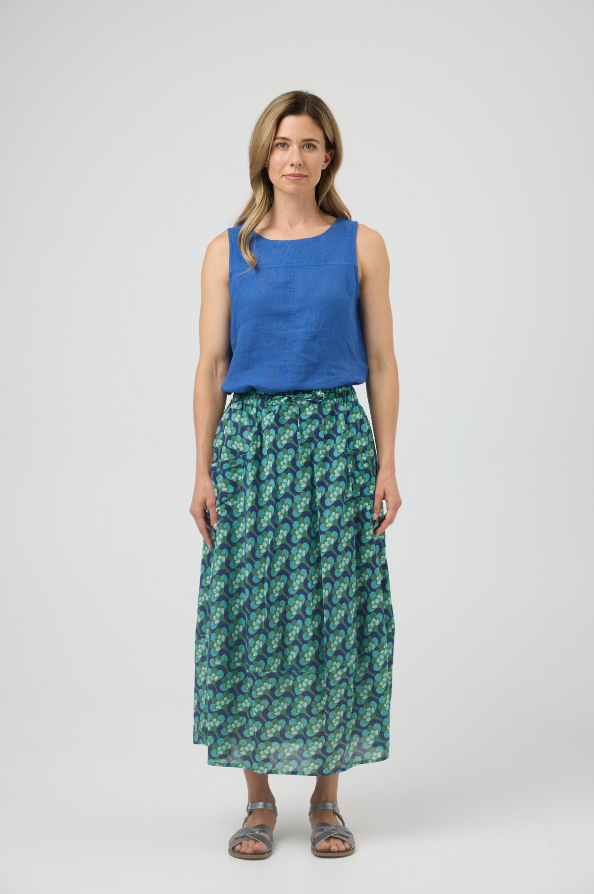 CAKE Pocket Panel Skirt in Broccoli