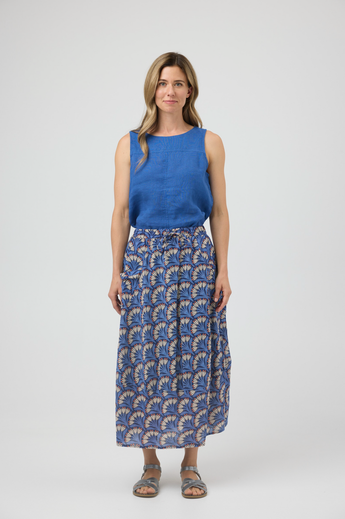 CAKE Pocket Panel Skirt in French Flower