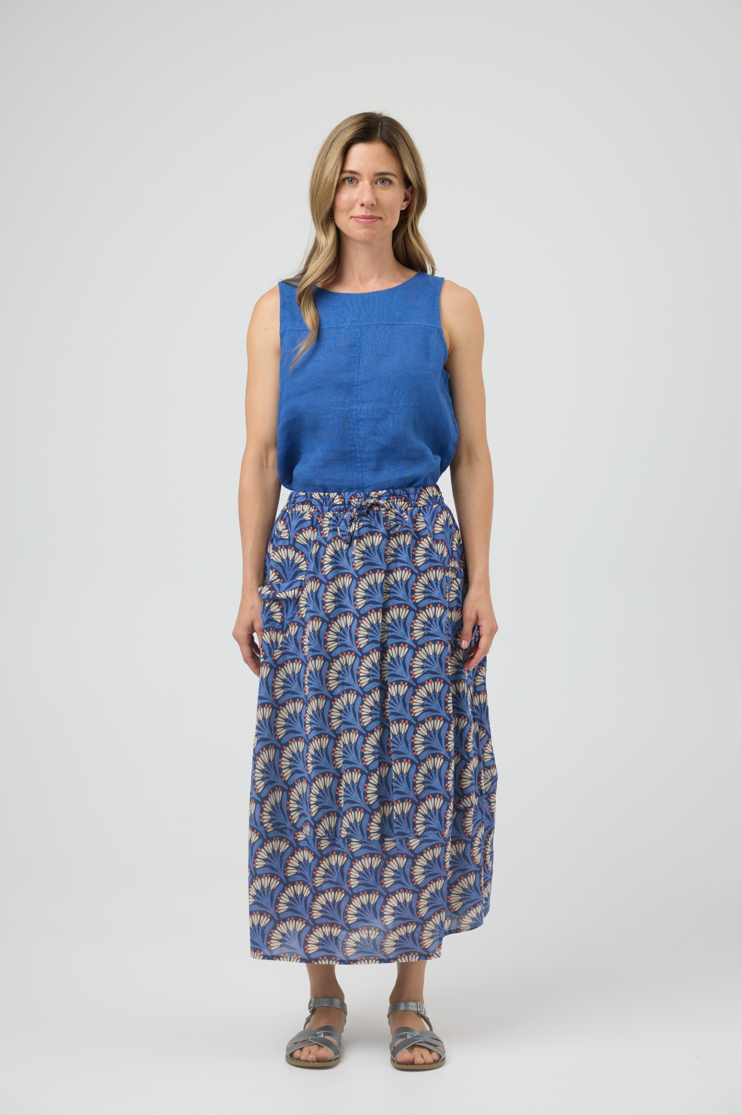 CAKE Pocket Panel Skirt in French Flower