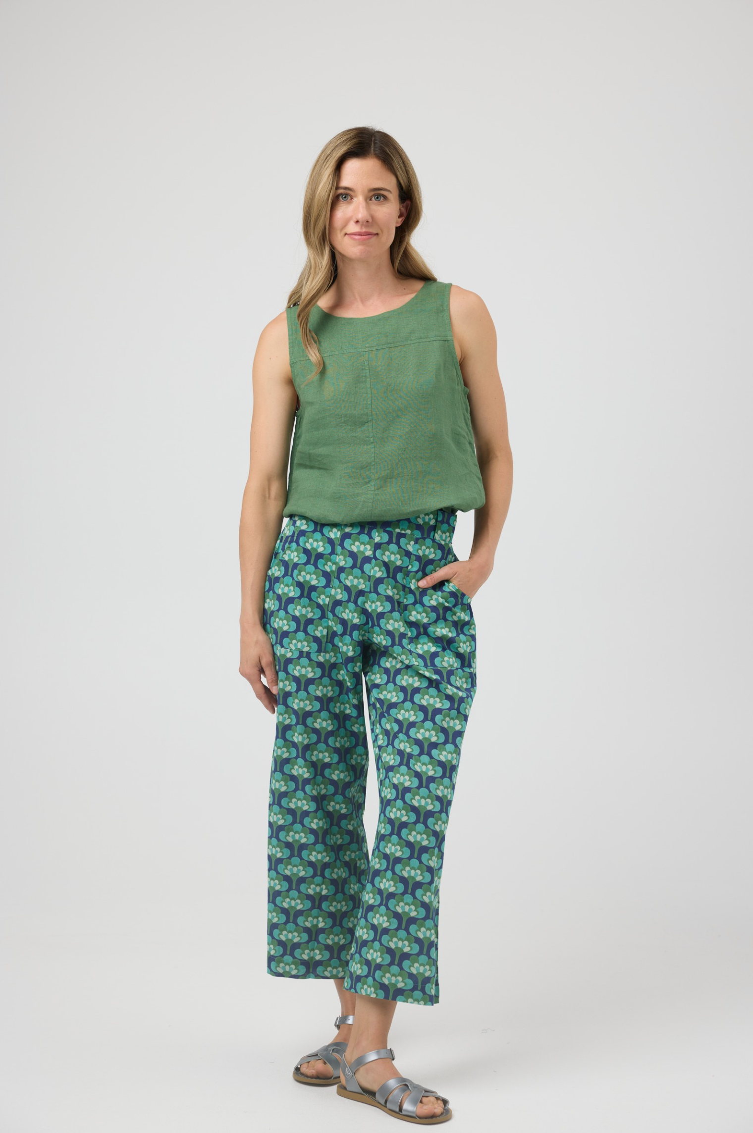 CAKE Romy Pant in Broccoli