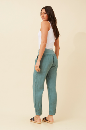 Bottega Moda Long Pant in Lago