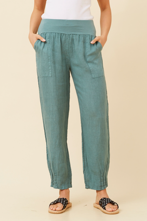 Bottega Moda Long Pant in Lago