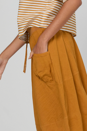 Boom Shankar Guru Skirt in Turmeric