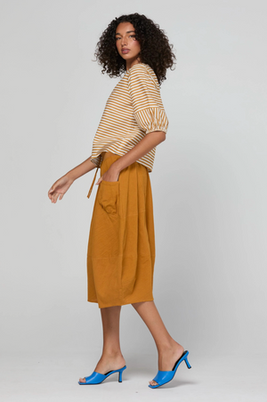 Boom Shankar Guru Skirt in Turmeric