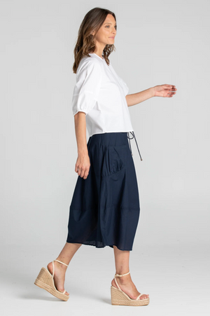 Boom Shankar Guru Skirt in Navy