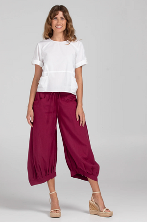 Boom Shankar Guru pants in Magenta