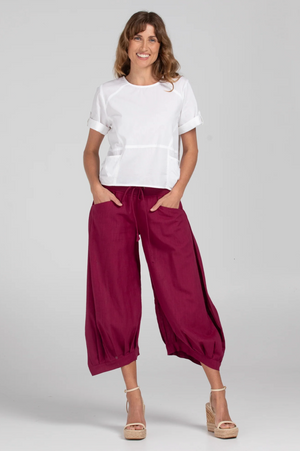 Boom Shankar Guru pants in Magenta