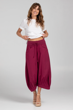 Boom Shankar Guru pants in Magenta