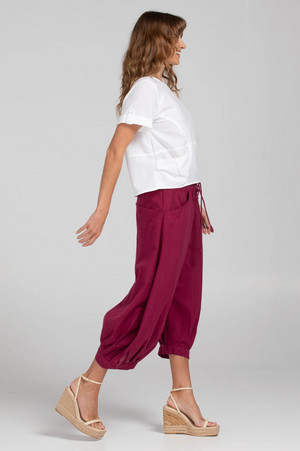 Boom Shankar Guru pants in Magenta