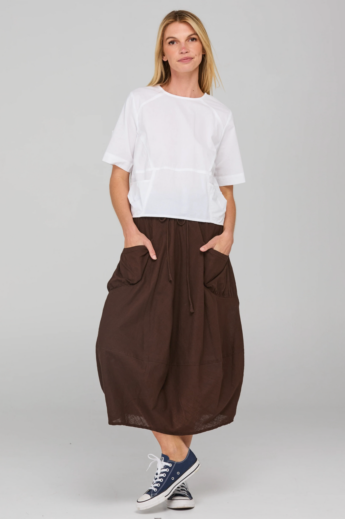 Boom Shankar Guru Skirt in Ground Coffee