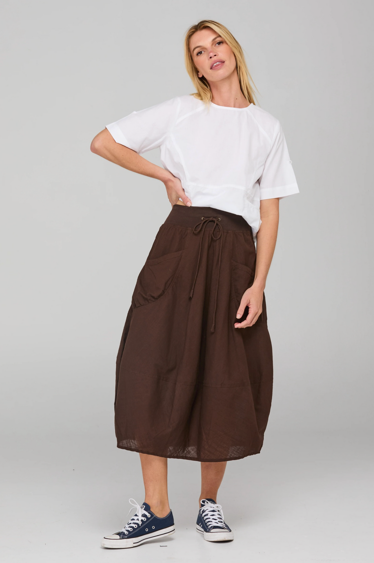 Boom Shankar Guru Skirt in Ground Coffee