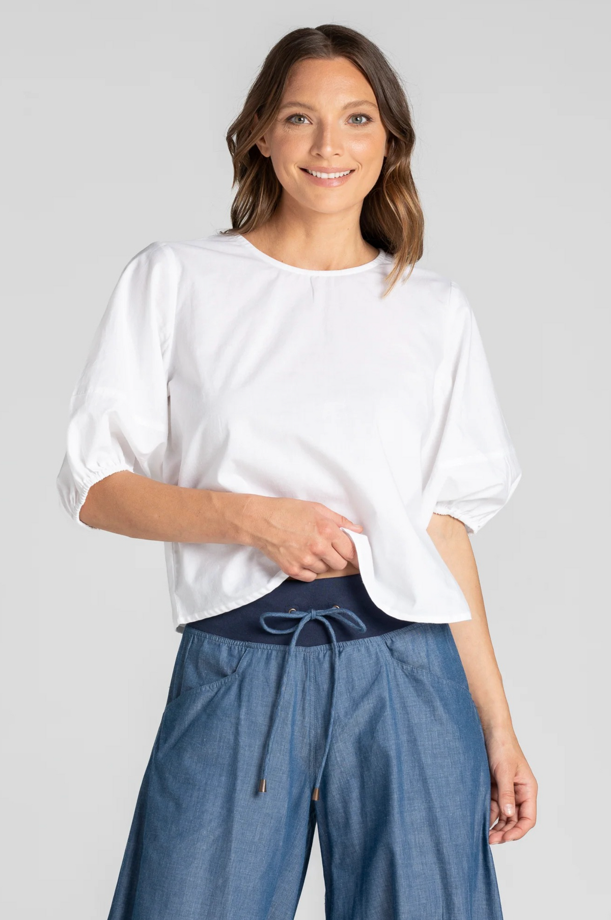 Boom Shankar Guru pants in Chambray