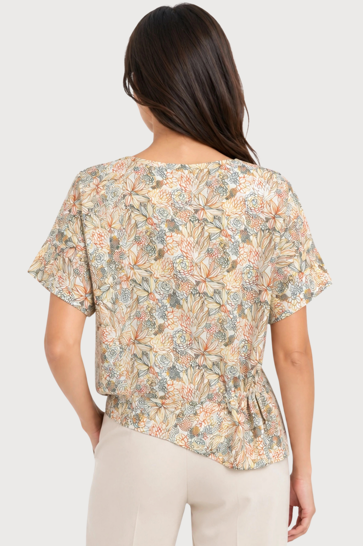 JJ Sisters Sienna Swiss Cotton Top in Native Flora