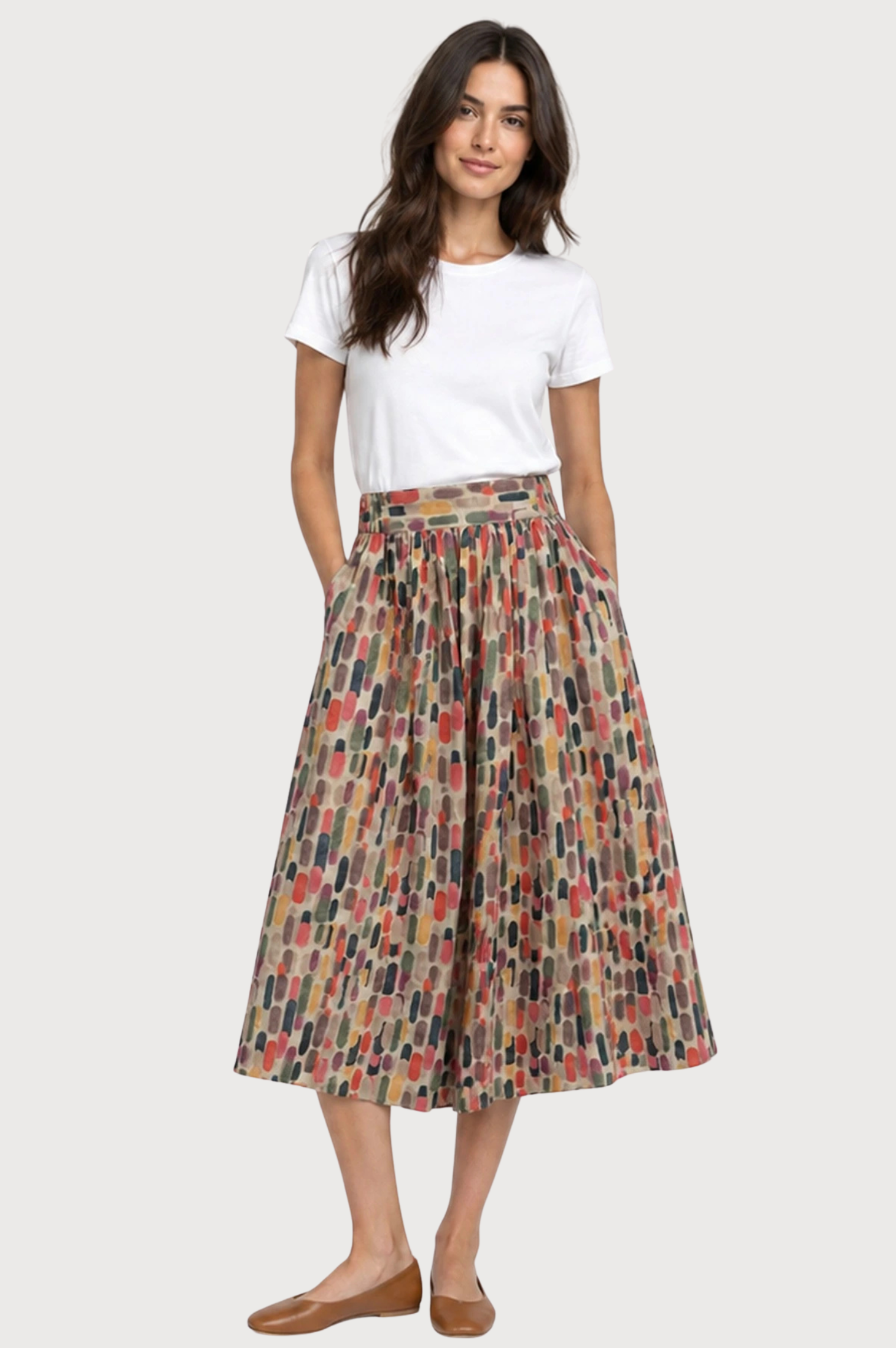 JJ Sisters Vikky Skirt in Paint Swatches