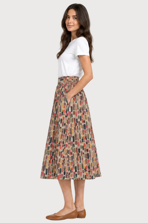 JJ Sisters Vikky Skirt in Paint Swatches