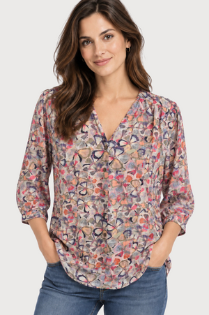 JJ Sisters Willow Swiss Cotton Top in Blush