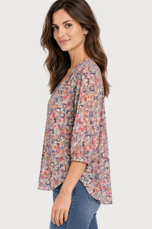 JJ Sisters Willow Swiss Cotton Top in Blush