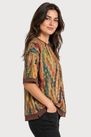 JJ Sisters Palette Swiss Cotton Top in Multi