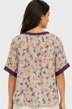 JJ Sisters Petal Viscose Top in Purple