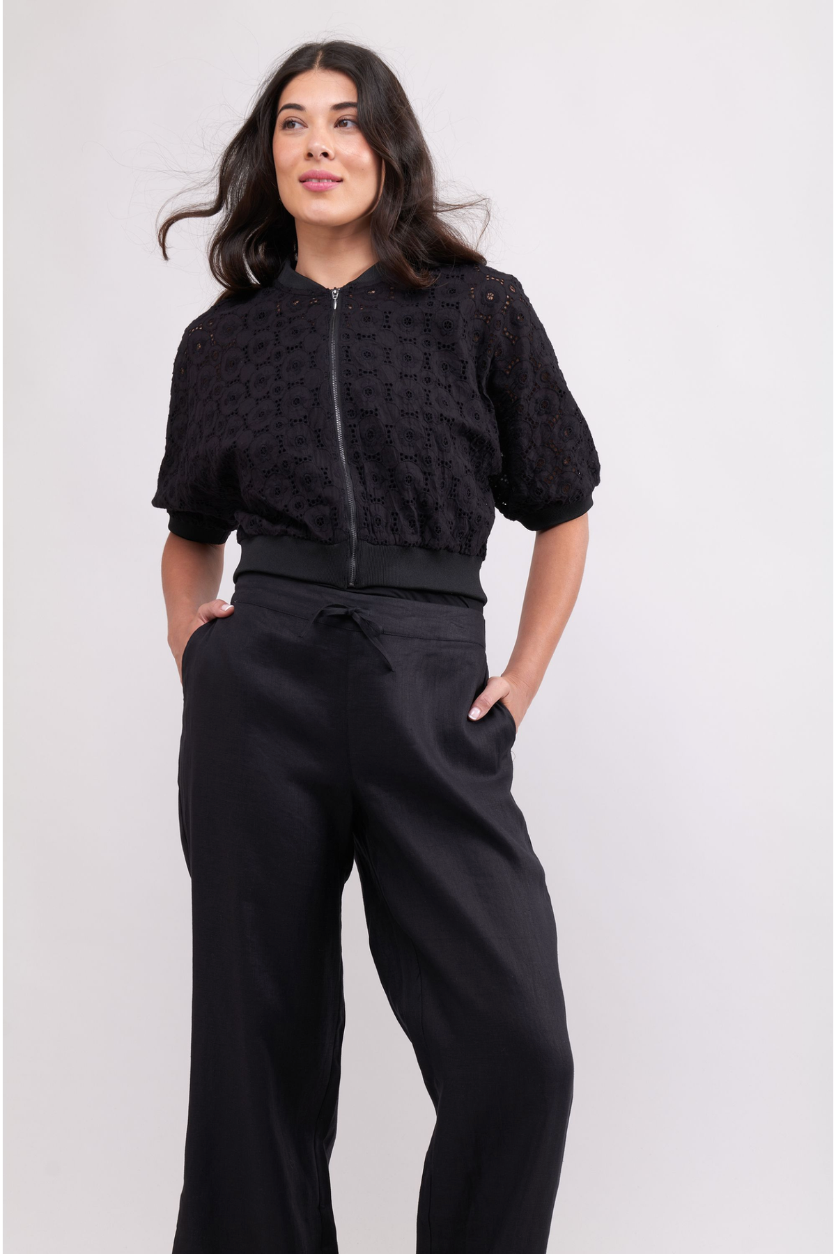 Foil Wide Variety Pant in Black