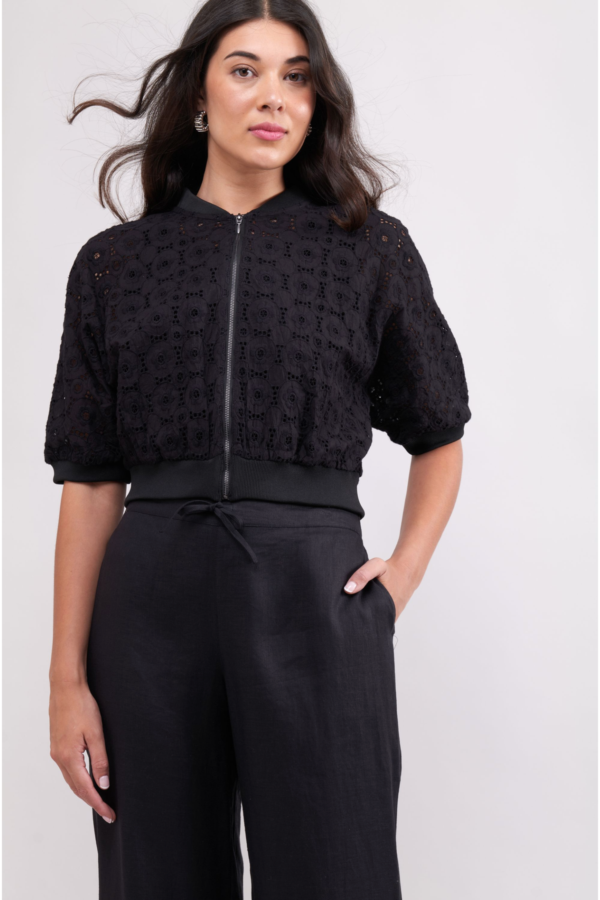 Foil Wide Variety Pant in Black