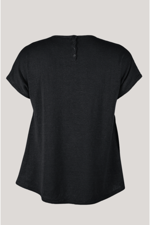 Mansted Denmark Piper Linen Hemp Swing Tee in Black