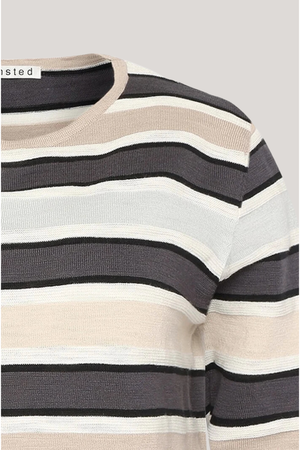 Mansted Denmark Natalia Stripe Crew in Sand