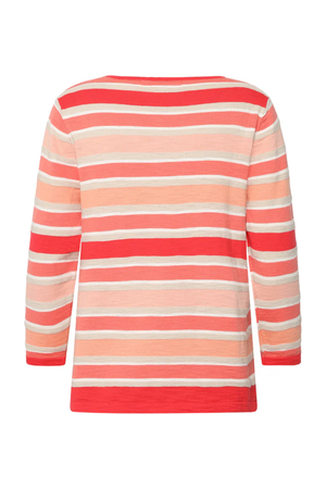 Mansted Denmark Natalia Stripe Crew in Bright Red