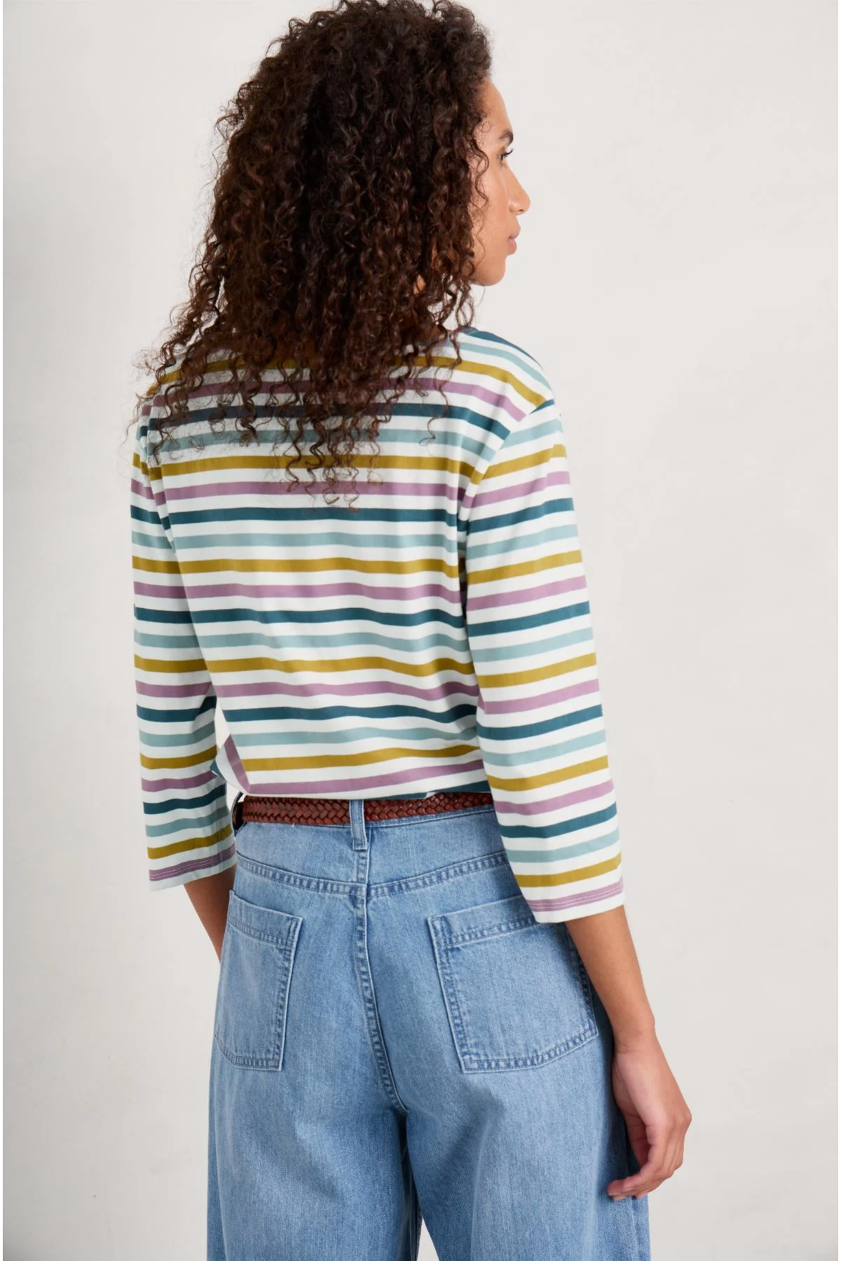 Seasalt Sailor Top in Quad Mini Cornish Chalk Verbena
