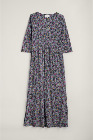 Seasalt Maggie Dress in Floral Moor Maritime